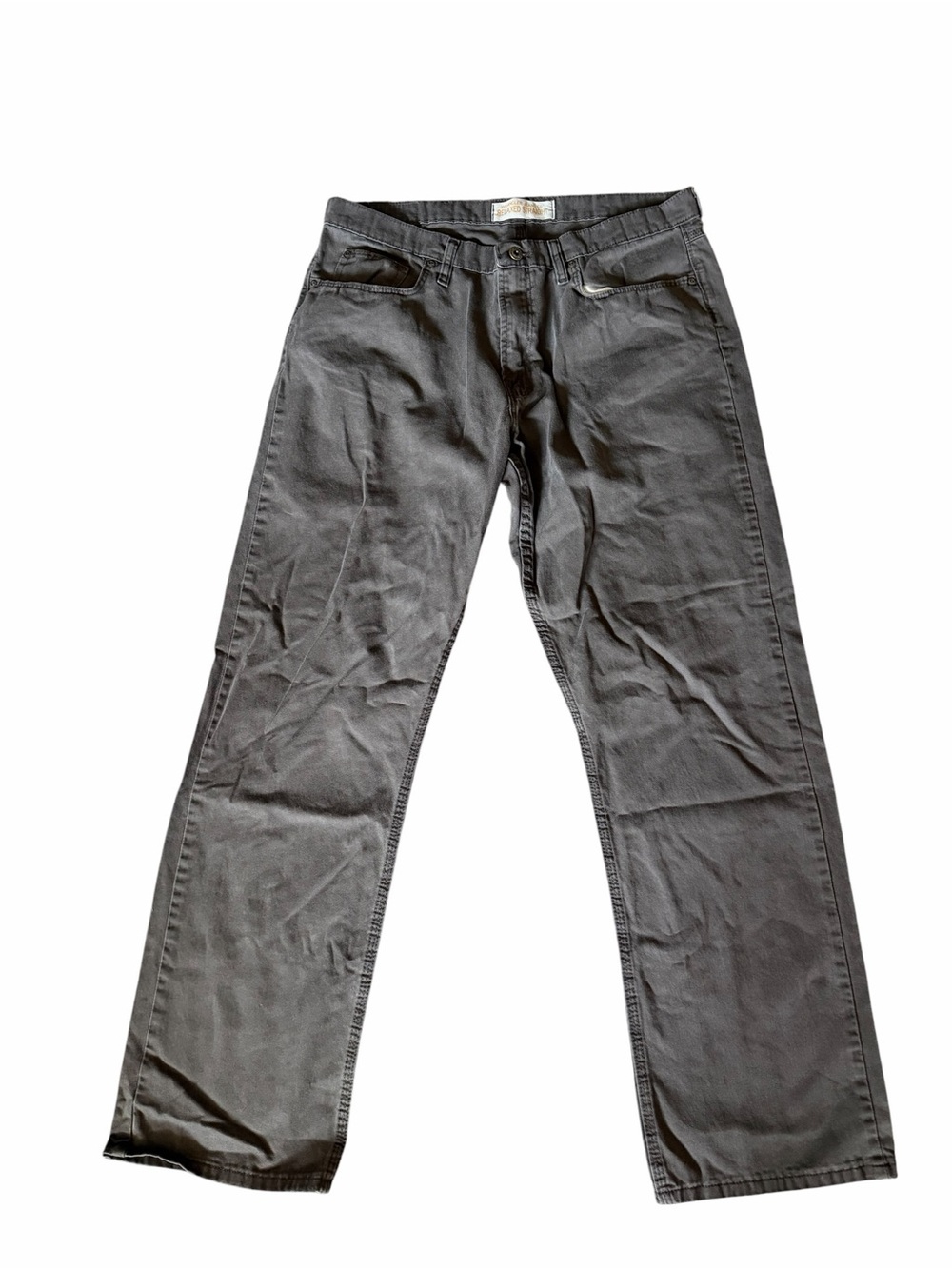 Wrangler Men's Relaxed Jeans in Charcoal Gray